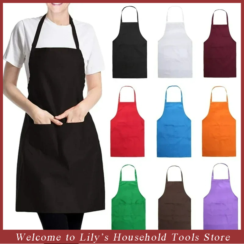 Kitchen Appliances Hobart - Регулируемый Кухонный Фартук унисекс, однотонный, карманный,