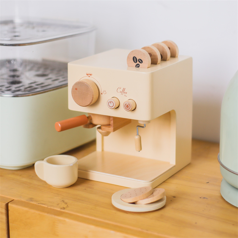 Kitchen Appliances For Kids - Детский деревянный игровой набор «Кофемашина» для